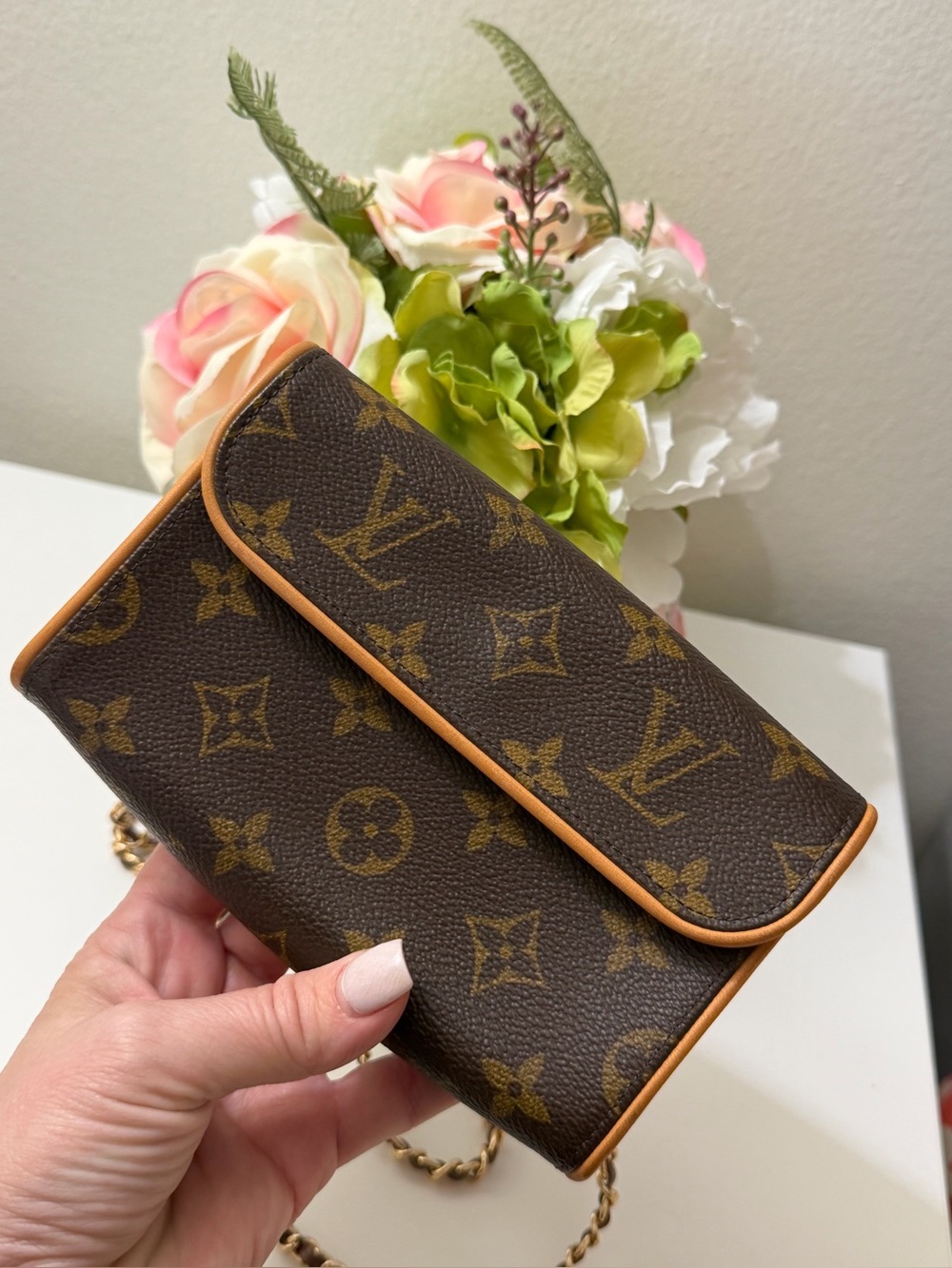 Authentic LOUIS VUITTON Monogram Florentine Fanny pack/ belt bag - Picture 2 of 14